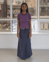 BASERANGE 25 Autumn/Winter ARTHUR Skirt France BAS-SSASK-DE-AU25-RECYCLED INDIGO